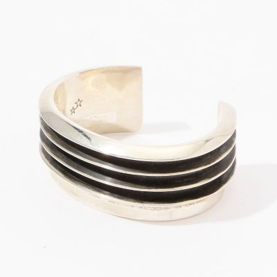 FANTASTIC MAN BANGLE レザー、シルバー