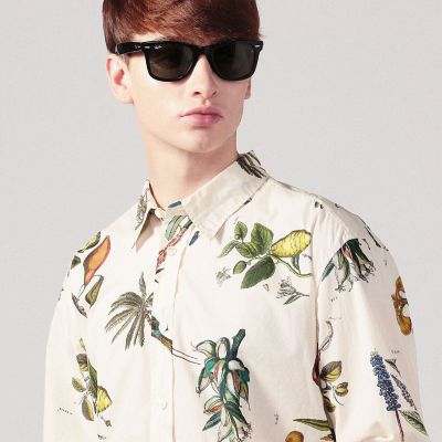 超特価】 CABaN コットン ボタニカルプリントシャツ tdh-latinoamerica.de