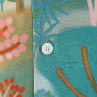 CABaN シルクツイル HARVEST レギュラーカラーシャツ ボタニカル CABAN ボタニカルシルクシャツ S CABaN シルクツイル HARVEST