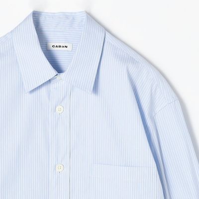 ＜conte＞コットンストライプレギュラーカラー conte＞コットン ストライプ レギュラーカラーシャツ