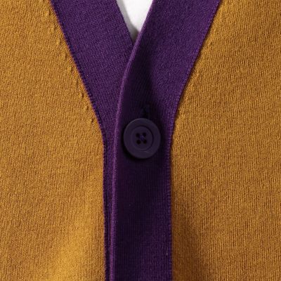 ＣＡＢａＮ　コットンカシミヤ　バイカラーＶネックカーディガン