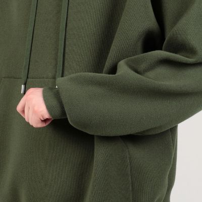 【美品】  CABaN / キャバン | コットンカシミヤ パーカ ユニセックス | M | グリーン | レディース CABaN（キャバン） セーター ニット コットンカシミヤ パーカ メンズ