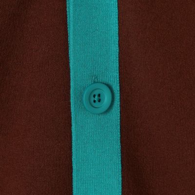 ＣＡＢａＮ　コットンカシミヤ　バイカラーＶネックカーディガン