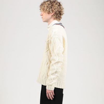 ＣＡＢａＮ　ウール　ハンドケーブル　Ｖネックプルオーバー