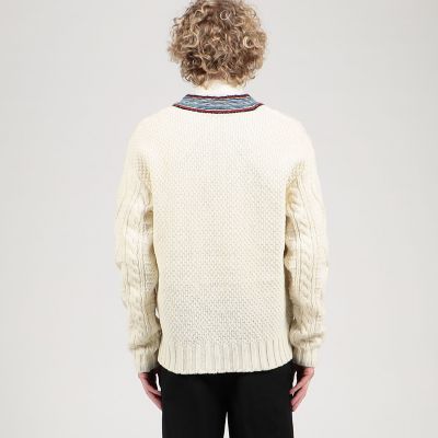 ＣＡＢａＮ　ウール　ハンドケーブル　Ｖネックプルオーバー