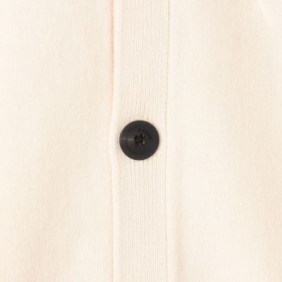 CABaN コットンカシミヤ ポケットクルーネックカーディガン  