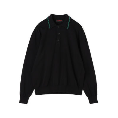 CABaN コットン ポロニットプルオーバー CABaN セーター ニット コットン ポロニットプルオーバー メンズ