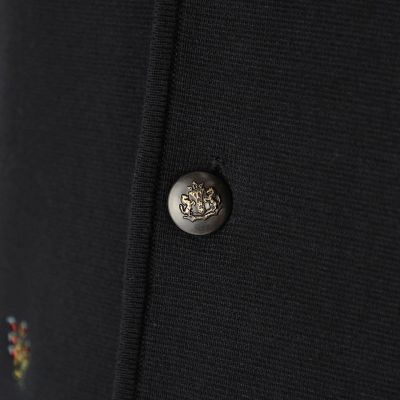 ＣＡＢａＮ　コットンカシミヤ　フラワーエンブロイダリー　クルーネックベスト