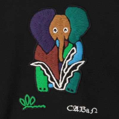 ＣＡＢａＮ　コットンカシミヤ　Ｅｌｅｐｈａｎｔエンブロイダリークルーネックプルオーバー