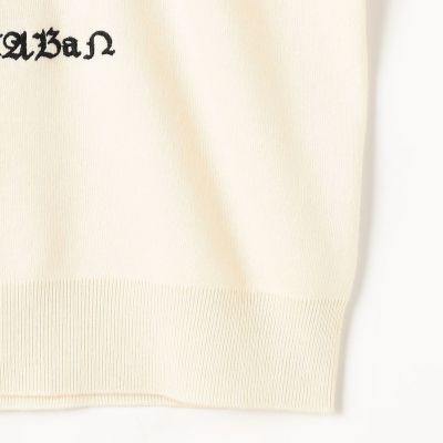 ＣＡＢａＮ　コットンカシミヤ　Ｅｌｅｐｈａｎｔエンブロイダリークルーネックプルオーバー