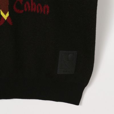ＣＡＢａＮ　コットンカシミヤジャカード　ＪＡＺＺ　ＶＩＢＲＡＰＨＯＮＥ　クルーネックプルオーバー
