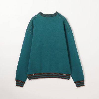ＣＡＢａＮ　コットンカシミヤジャカード　ＪＡＺＺ　ＷＯＯＤＢＡＳＥ　クルーネックプルオーバー