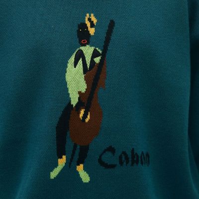 ＣＡＢａＮ　コットンカシミヤジャカード　ＪＡＺＺ　ＷＯＯＤＢＡＳＥ　クルーネックプルオーバー