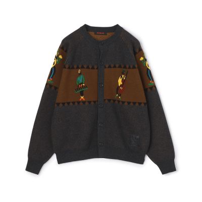 CABaN コットンカシミヤジャカード JAZZ BAND クルー