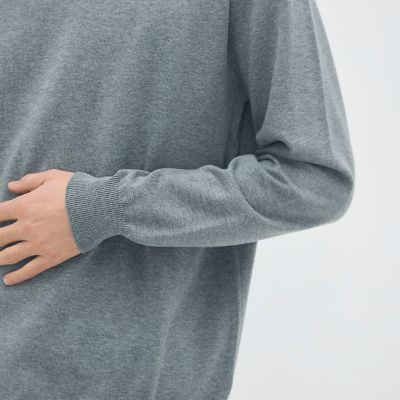 CABaN キャバン コットンカシミヤ プレーンクルーネックプルオーバー CABaN コットンカシミヤ クルーネックプルオーバー | CABaN