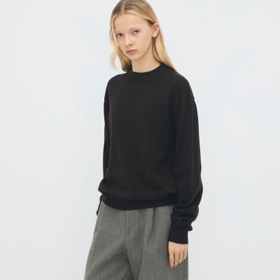 コットンカシミヤ プレーンモックネックプルオーバー | CABaN/キャバン