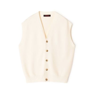 コットンカシミヤ Vネックベスト | CABaN/キャバン | 三越伊勢丹