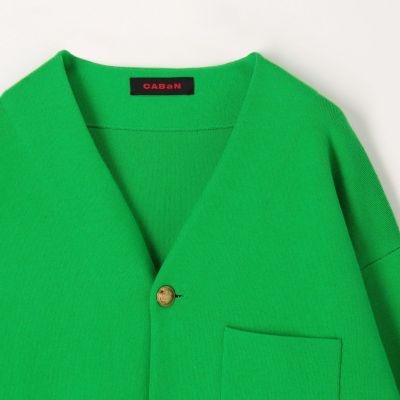 コットンカシミヤ ハイVネックカーディガン | CABaN/キャバン | 三越