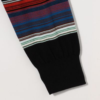 【未使用級】近年 CABaN コットンカシミヤ ヘンリーネック プルオーバー コットンカシミヤ マルチボーダーヘンリーネックプルオーバー | CABaN