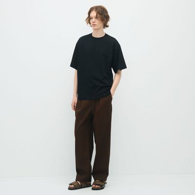 キャバン CABaN ドロップショルダークルーネックプルオーバー 半袖カットソー 59 063 91 03001 グレー サイズ：FREE CABaN コットン ドロップショルダークルーネックプル