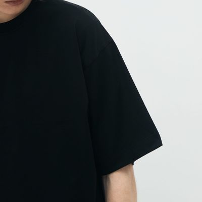 CABaN コットン ドロップショルダークルーネックプル