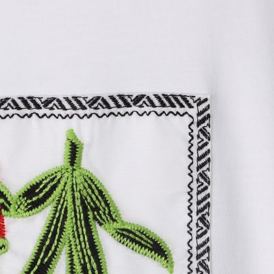 ＣＡＢａＮ　スビンコットン　ＩＢＩＺＡ　エンブロイダリーＴシャツ