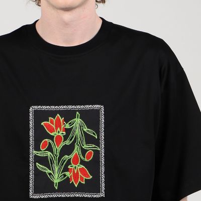 ＣＡＢａＮ　スビンコットン　ＩＢＩＺＡ　エンブロイダリーＴシャツ
