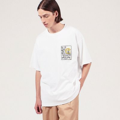 ＣＡＢａＮ ドライスビンコットン ＩＢＩＺＡ プリントＴシャツ 