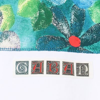 ＣＡＢａＮ　ドライスビンコットン　ＩＢＩＺＡ　プリントＴシャツ
