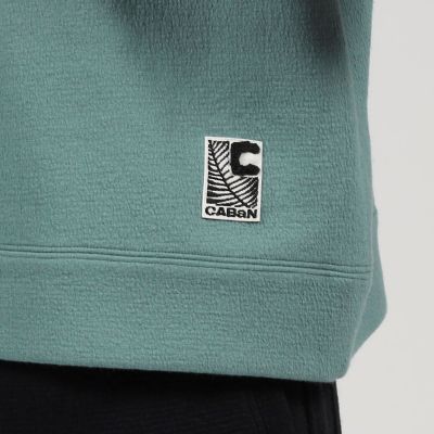 CABaN ウールコットンダブルフェイス クルーネックプル