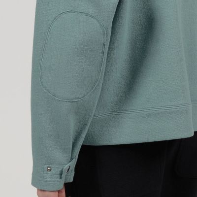 CABaN ウールコットンダブルフェイス クルーネックプルオーバー