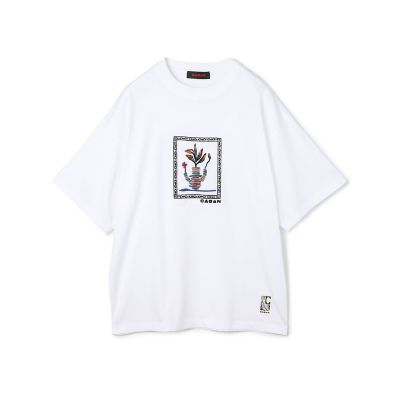 CABaN/キャバン CABaN スビンコットン アフリカンエンブロイダリーTシャツ