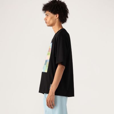 CABaN スビンコットン モザイクプリントTシャツ | CABaN