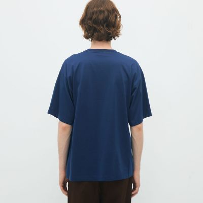 CABaN スビンコットン フラワーサークルプリントTシャツ