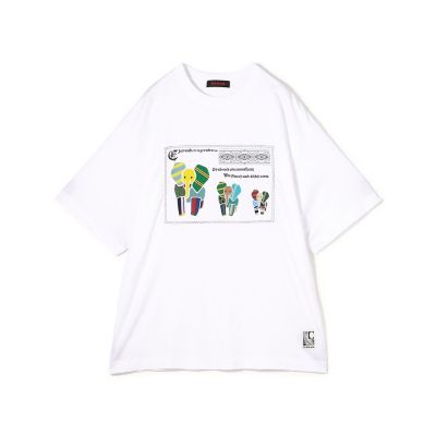 CABaN/キャバン ＣＡＢａＮ　スビンコットン　ＭＩＸ　ＰＡＴＴＥＲＮＥＤ　ＥＬＥＰＨＡＮＴ　Ｔシャツ