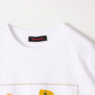 ＣＡＢａＮ　スビンコットン　ＢＩＲＤプリントＴシャツ