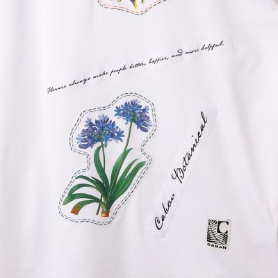 美品　CABaN キャバン　パレルモフラワープリントTシャツ CABaN スビンコットン パレルモフラワープリントTシャツ - メルカリ