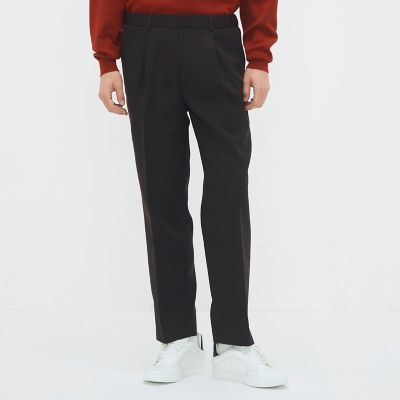 CABaN ウールギャバジン 1タックテーパードパンツ | CABaN