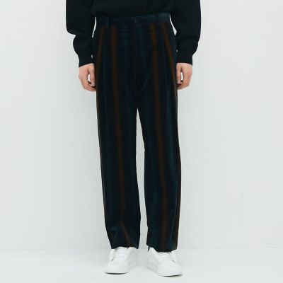 ＣＡＢａＮ　ベロア　グラデーションストライプ１タックパンツ