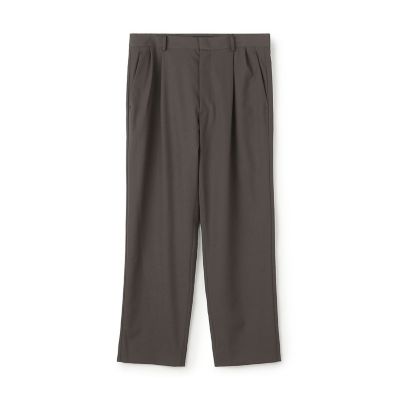 【極美品】CABaN キャバン ウール 2タック スラックス 黒 M ウールタイプライター サイドライン2タックパンツ | CABaN/キャバン