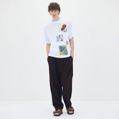 ウールギャバジン ベルテッドパンツ | CABaN/キャバン | 三越伊勢丹