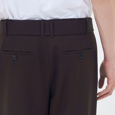 ウールギャバジン ベルテッドパンツ | CABaN/キャバン | 三越伊勢丹