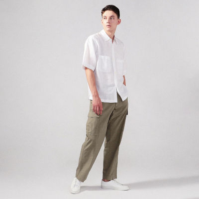 CABaN リネン ダブルパッチポケットハーフスリーブシャツ | CABaN  