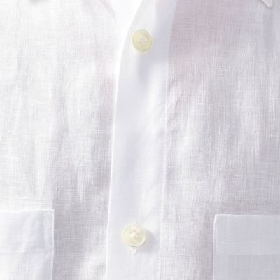 ＣＡＢａＮ　リネン　ダブルパッチポケットハーフスリーブシャツ