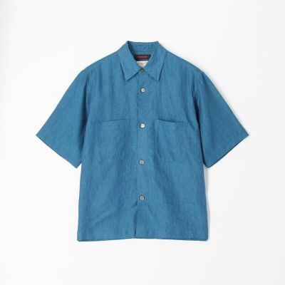 CABaN/キャバン ＣＡＢａＮ　リネン　ダブルパッチポケットハーフスリーブシャツ