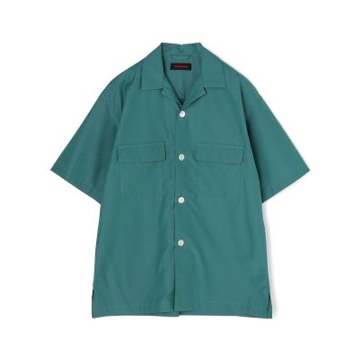 卸売 CABaN ダブルポケット半袖シャツ コットンシャンブレー トップス
