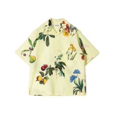 ＣＡＢａＮ　コットン　Ｇｒｅｅｎ　Ｓｈｏｗｅｒプリント　ハーフスリーブシャツ