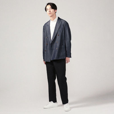 ＣＡＢａＮ コットンデニム ダブルブレストジャケット | ファッション