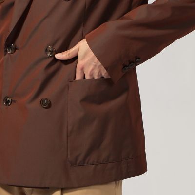 ＣＡＢａＮ　コットンシャンブレー　ダブルブレストジャケット