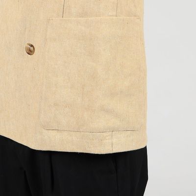 Cabana ベージュ　ダブルブレスト ジャケット CABaN アイリッシュリネン ダブルブレストジャケット